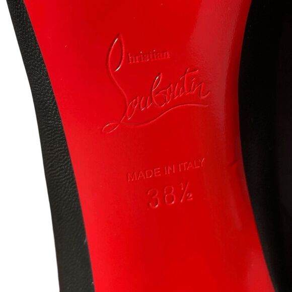 Christian Louboutin Pigalle 85MM Shiny Nappa Leather Pumps EU 38.5 US 8.5 Heels - Picture 10 of 10